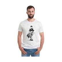 Anime One Piece Baskılı Beyaz Erkek Tshirt (530986187)