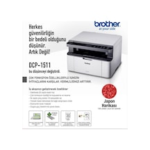Brother DCP-1511-2T Lazer Yazıcı Tarayıcı Fotokopi 2 Adet Tam
