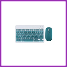 Bezos Kyb71 Kablosuz Türkçe Q Klavye Mouse Set - Koyu Yeşil Bty Diğer