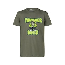 2as Aja Çocuk Baskılı T-shirt Haki 214 Haki