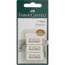 Faber-castell 3 Plastik Silgi 7086/48 Beyaz