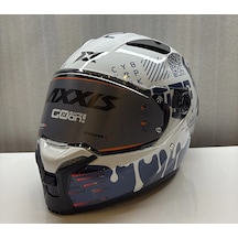 Axxıs Kask Ff132 Fenıx Cyberpunk A7 Parlak Çok Renkli