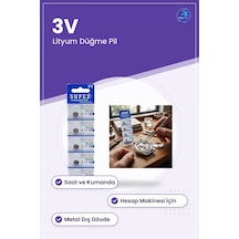 Düğme Pil Cr1220 Lityum 3v Saat Kumanda Hesap Makinesi Uyumlu Met