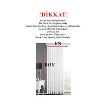 Cheap's Home Petek Dokulu Kadife Dokuma Normal 1 X 2.5 Pileli Fon Perde Açık Gri