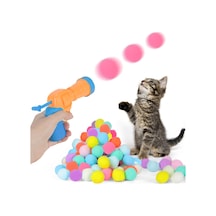 Microcase Peluş Top Atan Kedi OyuncağıAtma Tabancası Al4299 Mavi - Turuncu