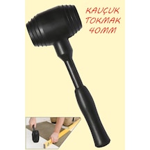 Kaucuk Tokmak Fayans Fayansçı Tokmağı Çekiç Seramik Karo Döşeme Parke Tadilat 40 Lık Siyah.