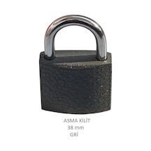 Adilon Asma Kilit, 38 Mm Gri