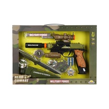 S00004308 Asker Silah Set Bıçak/silah Işık/ses 6pr