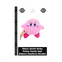 Delux Serisi Kirby Peluş Yastık Oda Dekoru Konforlu Minder Çok Renkli