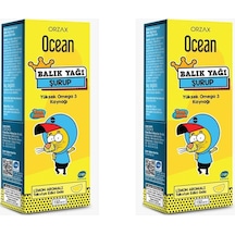 Ocean Kral Şakir Limon Aromalı Balık Yağı Şurubu 2 x 150 ML