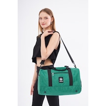 Superbag Seyahat Spor Çantası Yeşil Kadın Erkek Unisex Yeşil - Siyah