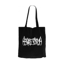 Burzum Shape Siyah Kanvas Bez Çanta Siyah