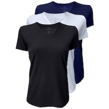 Malabadi Kadın 3 Adet Basic V-Yaka Ince Modal T-Shirt 7051