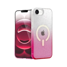 Apple Uyumlu iPhone 16e Pummel Shiny Magsafe Kapak - Pembe 0.2M-Çok Renkli