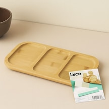 Bambu 3 Bölmeli Sunum Tepsisi 25x14 Cm Renkli