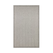 Mona Mn02 Düz Örgü Desenli Gri Modern Salon Halısı Hav Toz Vermez Kaymaz Tabanlı