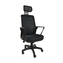 Clk Home Alfa Fileli Plastik Yönetici Ofis Büro Bilgisayar Çalışma Koltuğu Siyah