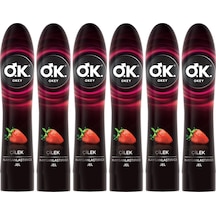 Okey Kayganlaştırıcı Jel 100ml Çilekli 6 Lı Set