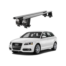Royal Audi A3 2004-2012 Uyumlu Gri Kilitli Ara Atkı Port Bagaj Tavan Barı