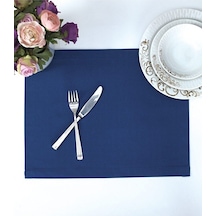 Amerikan Servis Pamuklu Mavi Renkli Masa Ve Salon Sunum Supla 35x Mavi