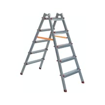 Ze Zigana Ev Gereçleri Zigana 5x5 Çift Çıkışlı Metal Merdiven Katlanır Ev Ofis Bahçe İnşaat Tipi