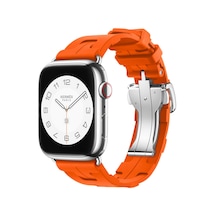 Watch 38mm Spor Görünümlü Mtr- Krd-94 Silikon Kordon-turuncu