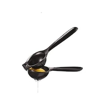 Pratik Kollu Limon Sıkacağı - Çekirdek Tutuculu Manuel Narenciye Sıkma Presi, Ergonomik El Tipi Limon Ve Mandalina Sıkacağı Siyah