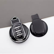 Mini Cooper Clubman R55 Siyah-silver Anahtar Kılıfı