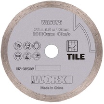 WORX WA6075 WX801 İçin 76x10mm Fayans, Seramik, Mermer Elmas Kesme Diski