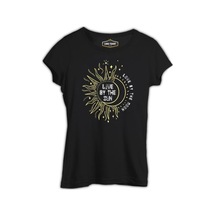 Ay Güneş - Live By The Sun Siyah Bayan Tshirt