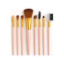 Lexroo 8 Adet Makyaj Fırça Seti Profesyonel Fondöten Pudra Allık Far Kaş Eyeliner Fırçası Yumuşak
