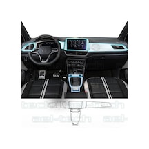 Volkswagen T-roc Uyumlu Vites Etrafı Ve Ön Göğüs Piano Black 6'lı