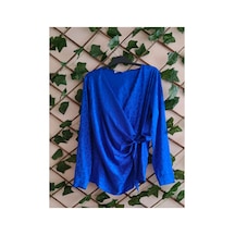 Çınar Boutique Saten Gömlek-saks Mavisi - S Saks Mavisi Saks Mavisi