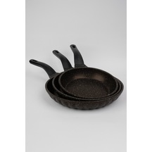 Masterchef Aluminyum Döküm 3'lü Dilimli Tava Kahverengi