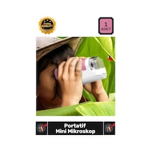 Mikroskop Çocuk Eğlenceli Gözlem Profesyonel Yüksek Çözünürlük Optik Mercek Portatif Mini Mikroskop