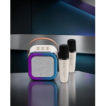 Taşınabilir Karaoke Hoparlör Uczzz2mikrofonluspeaker-4