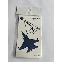 Uçak 11x8 Cm Yarı Kalıcı Geçici Dövme Yapıştırma Dövme