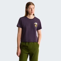 The North Face Flora Embroidered Regular Graphic Kadın Tişört C-the0a8g9qg5og5o Mor