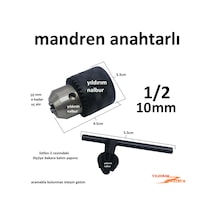 Matkap Mandreni 1/2 10mm Mini Boy Küçük Matkap Mandıren Ucu Tutuc