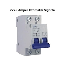 Oag 2x25 Monofaze Nötr Kesicili Otomat Sigorta