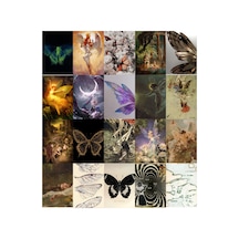 20 Adet A5 Fairygrunge Fairycore Art Poster Seti Estetik Duvar Kolajı Oda Süsleme Afiş Seti