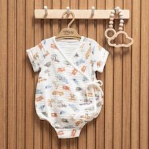 Tiffany Baby & Kids Tiffany Baby Müslin Caravan Theme Kruvaze Body 61022 Ekru