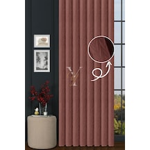 İthal Kadife Fon Perde Plise 01 V-320 Pembe Pembe
