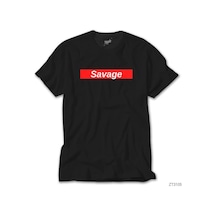 21 Savage Red Siyah Tişört Siyah