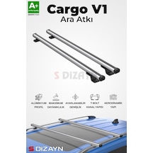 S-dizayn Audi A6 C6 Allroad S-bar Cargo V1 Ara Atkı Tavan Taşıyıcı Barı Gri 130 Cm 2004-2011 A+ Kalite