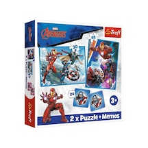 Puzzle-93333 2W1 Marvel The Avengers Çocuk Puzzle