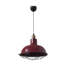 Retro Metal Bordo Eskitme Duylu Dekoratif Kafesli Tekli Sarkıt Ka