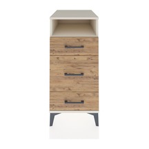 Kronos Komodin Tek Raflı 3 Çekmeceli 44x59x96 Aytaşı-çam Aytaşı