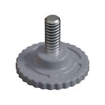Cateksss M8x20 Tırtıllı Vida Çap: 38 Ral7035 - 25 Li Paket Gri