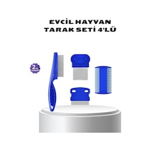 4 Lü Evcil Hayvan Tüy Temizleme Seti Paslanmaz Çelik,plastik, Pratik Ve Hijyenik Bakım